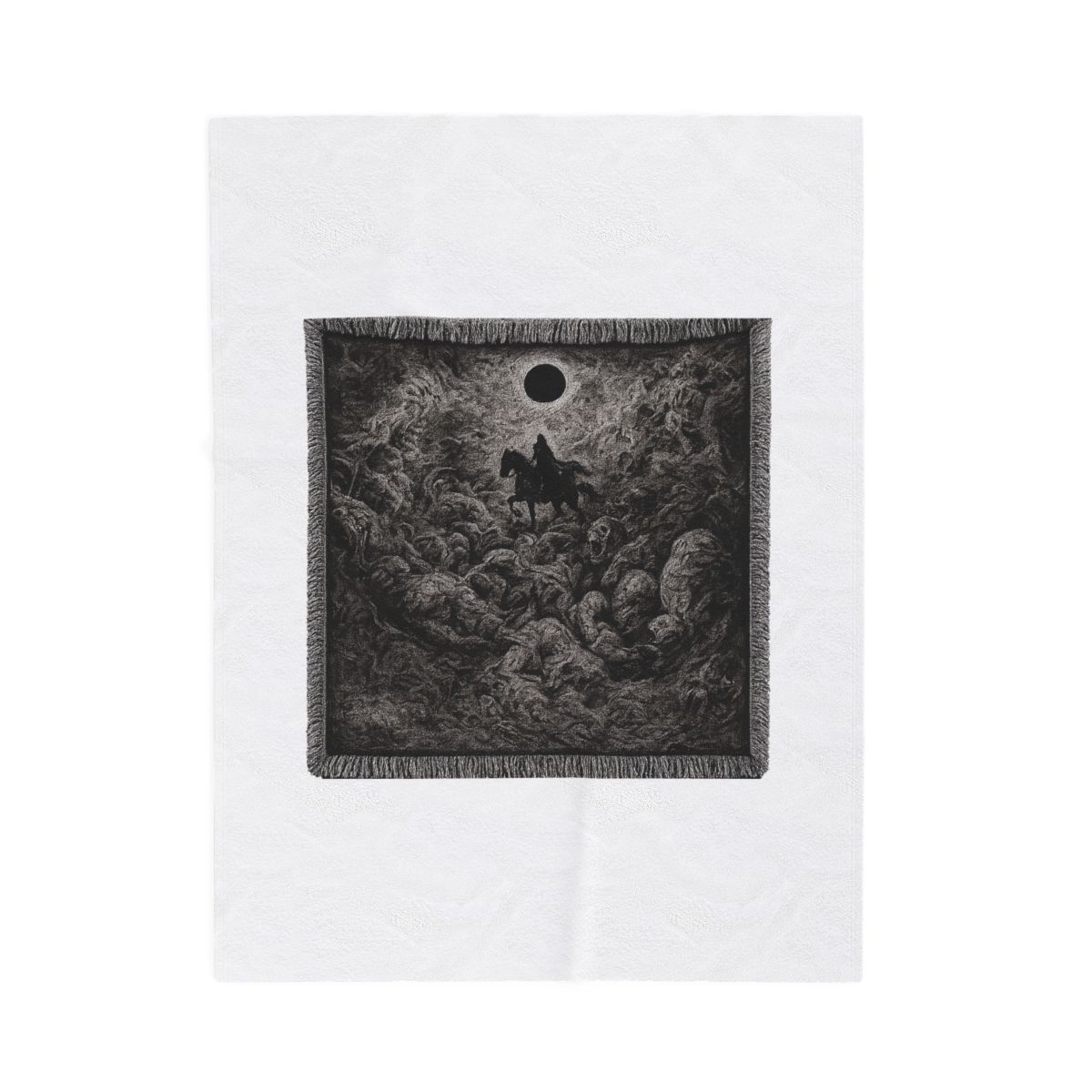 Berserk Eclipse Dark Fantasy Woven Tapestry