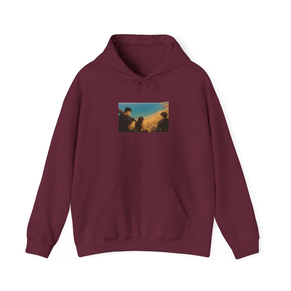 Berserk Enoch Village Scene All Over Print Hoodie - alternate angle 3, merchandise