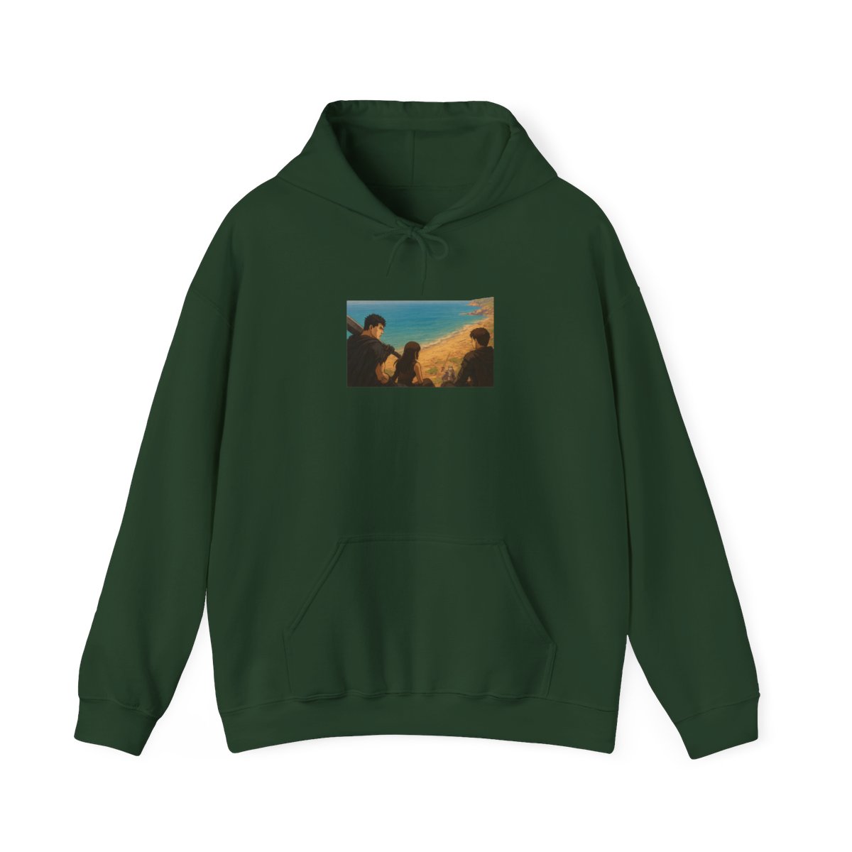 Berserk Enoch Village Scene All Over Print Hoodie - alternate angle 5, merchandise