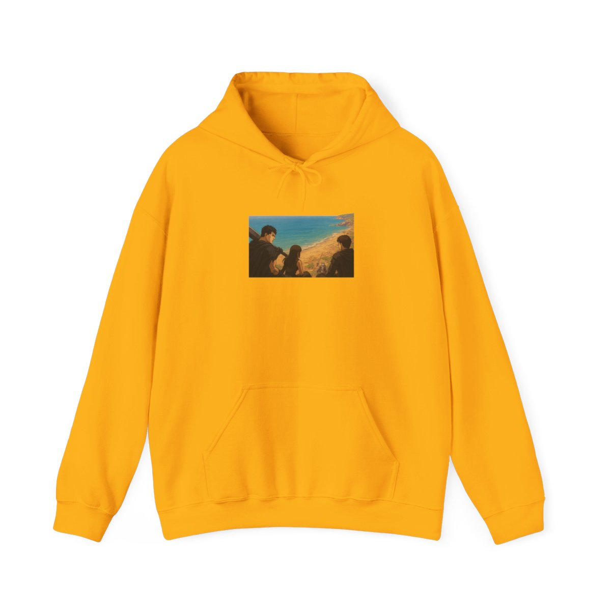 Berserk Enoch Village Scene All Over Print Hoodie - alternate angle 2, merchandise