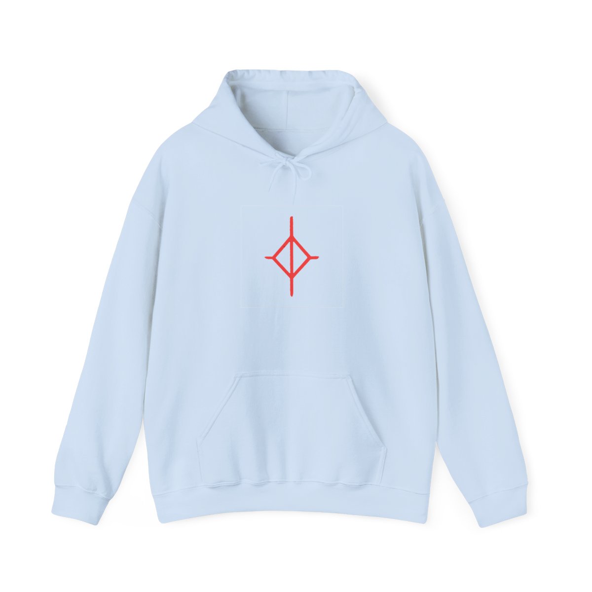 Berserk Brand of Sacrifice Red Acid Wash Hoodie - alternate angle 2, merchandise