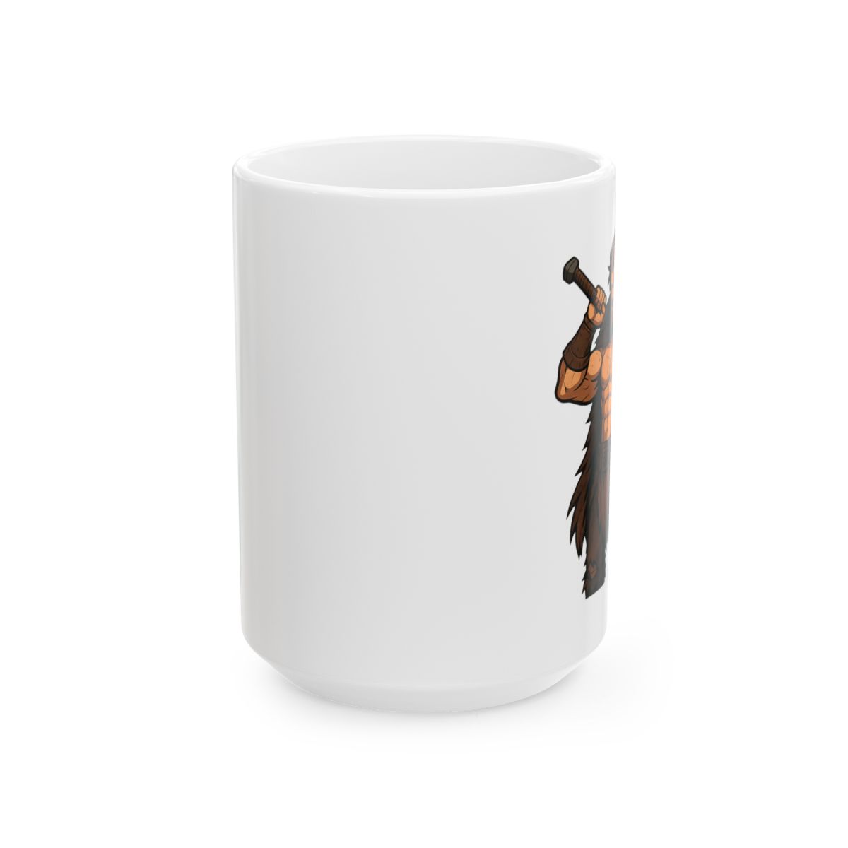 Last Berserker Charge Silhouette | Viking Mug, Norse Coffee Cup, Warrior Gift - alternate angle 2, merchandise