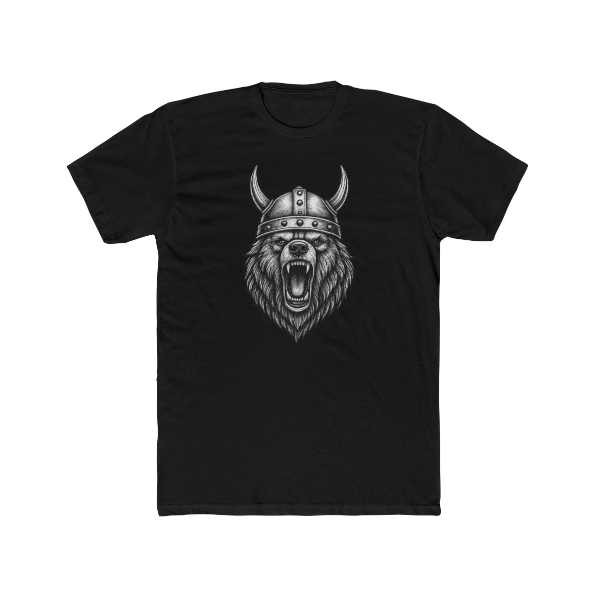 Viking Grizzly Berserker Roar | Nordic Bear Tee, Warrior Shirt, Viking Gift - alternate angle 3, merchandise