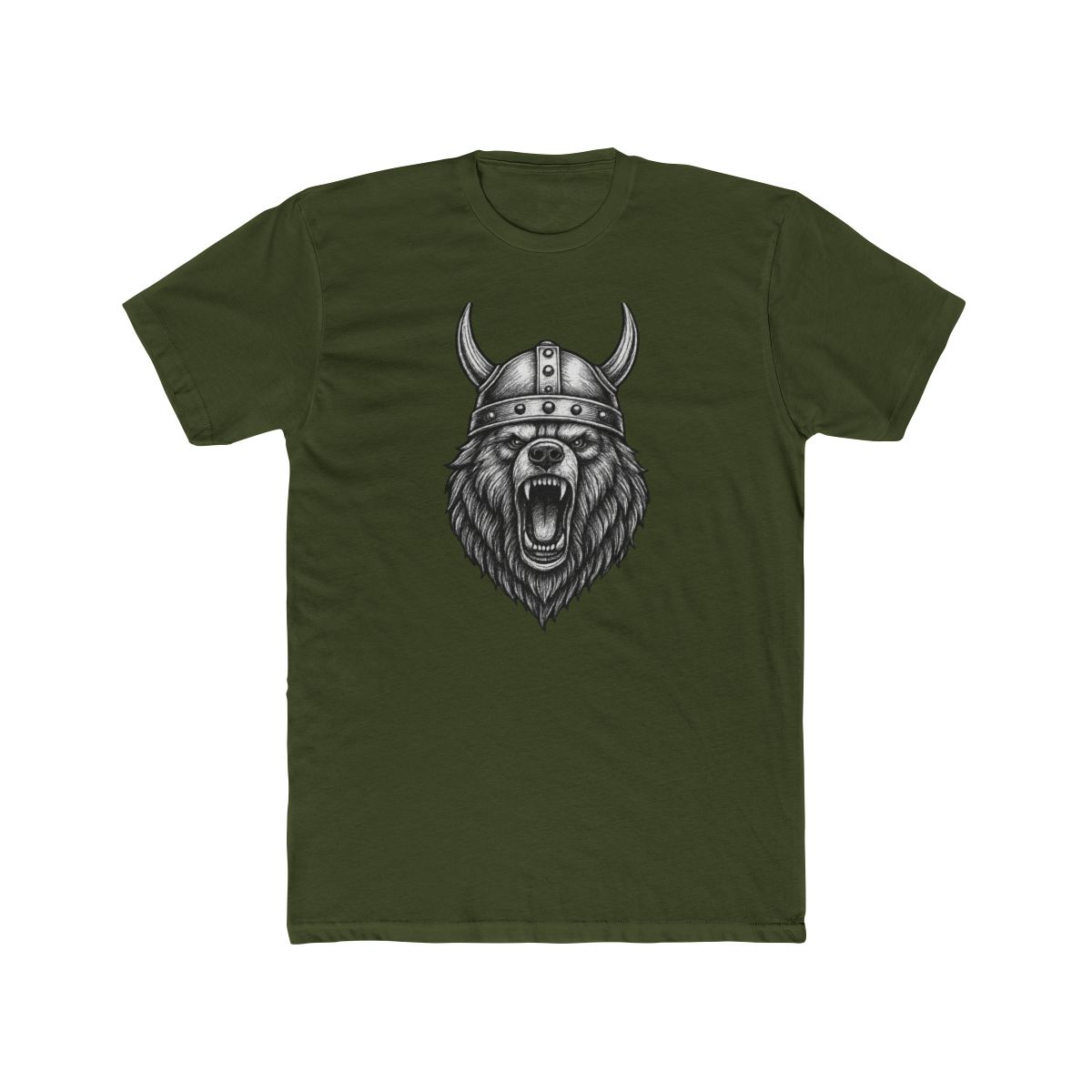 Viking Grizzly Berserker Roar | Nordic Bear Tee, Warrior Shirt, Viking Gift - alternate angle 5, merchandise