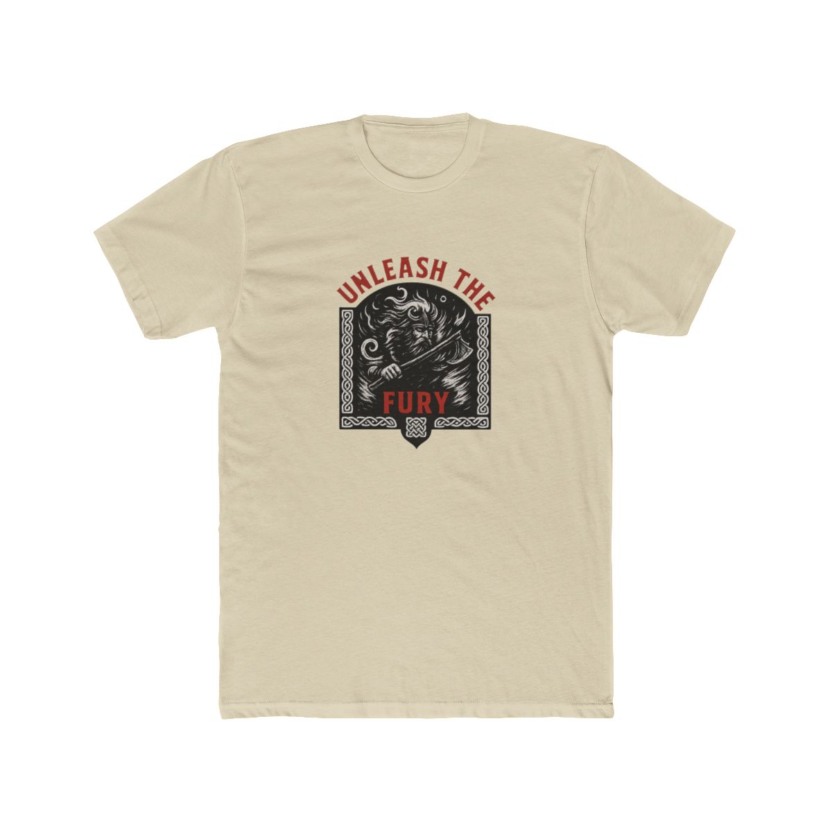 Unleash Fury Berserker Roar | Viking Fan Tee, Berserker Shirt, Norse Gift - alternate angle 4, merchandise