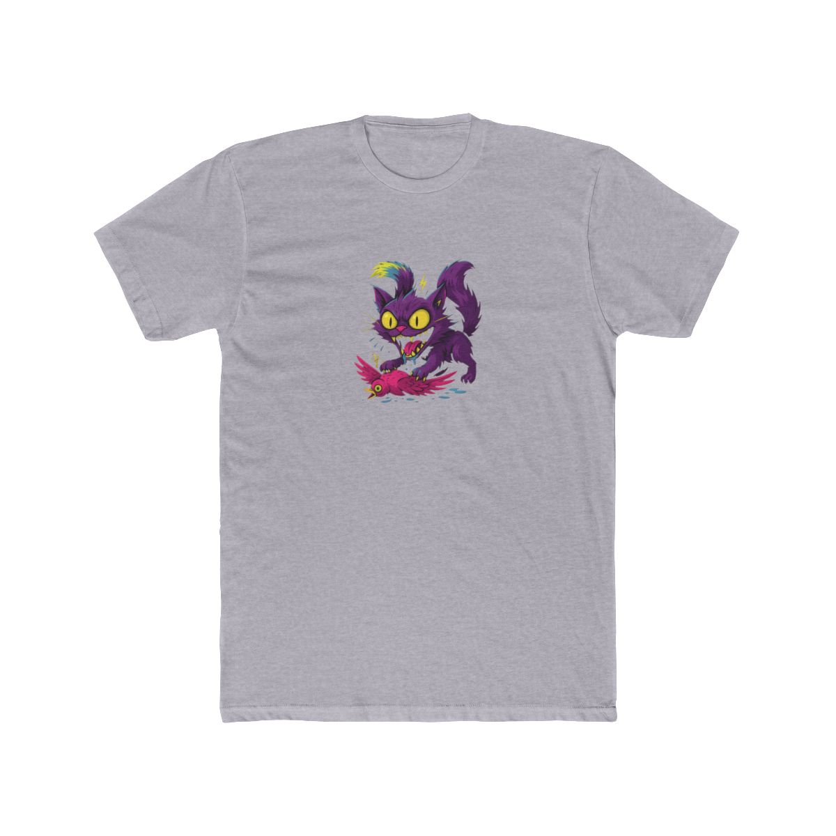 Berserk Cat Rage Mode Fierce Feline Graphic T Shirt - alternate angle 2, merchandise
