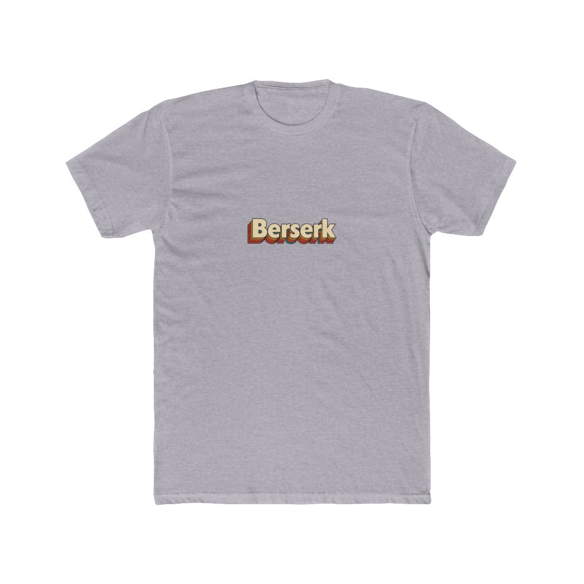 Berserk Retro Rainbow 70s Typography T Shirt - alternate angle 3, merchandise