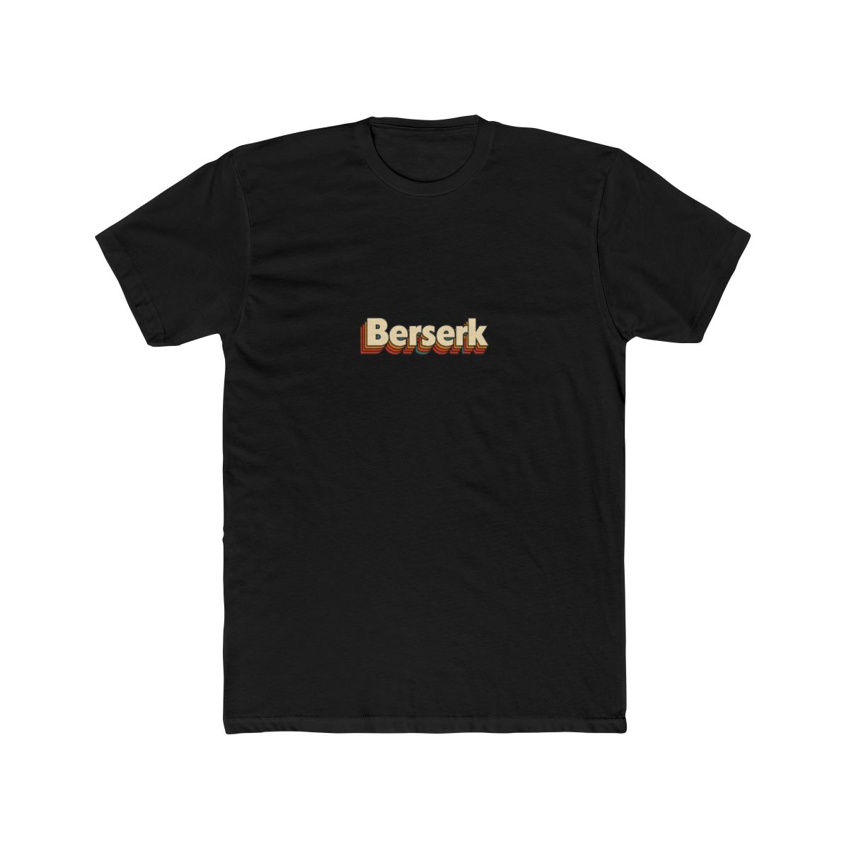 Berserk Retro Rainbow 70s Typography T Shirt