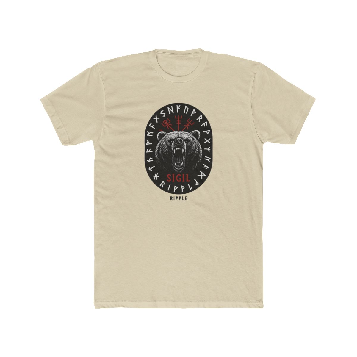 Berserker Bear Runic Magic | Viking Warrior Tee, Norse Runes Shirt, Fantasy Gift - alternate angle 4, merchandise
