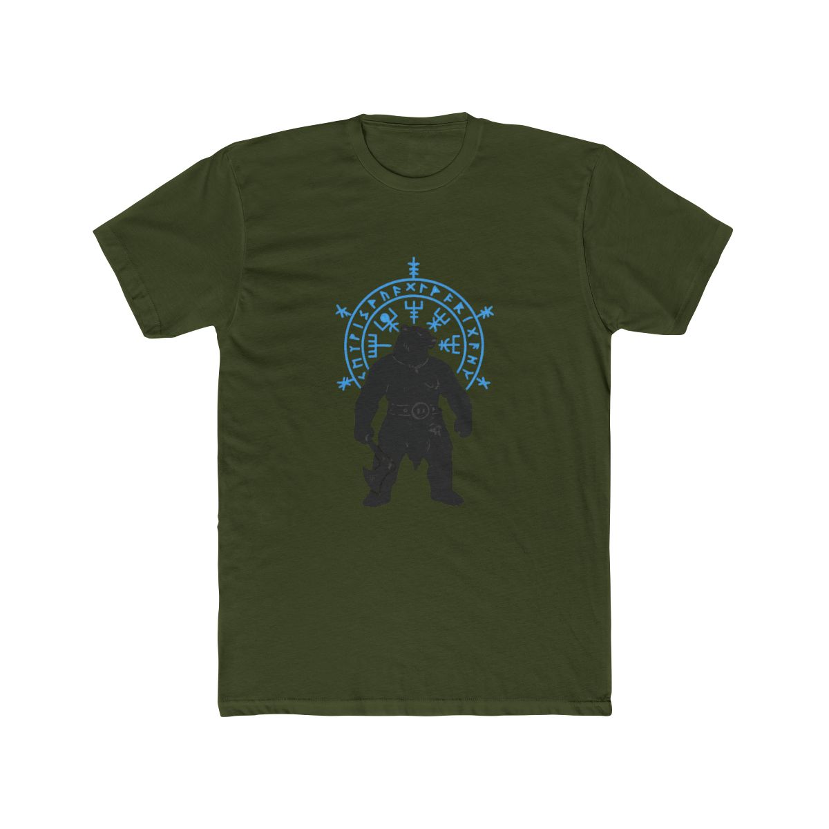 Berserk Bear Warrior Odin Runes Viking Compass T Shirt - alternate angle 4, merchandise