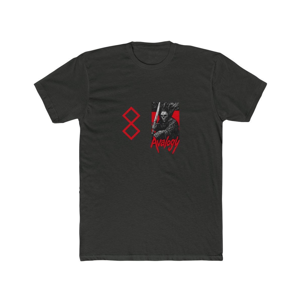 Berserk Guts Black Swordsman Vintage T Shirt - alternate angle 5, merchandise