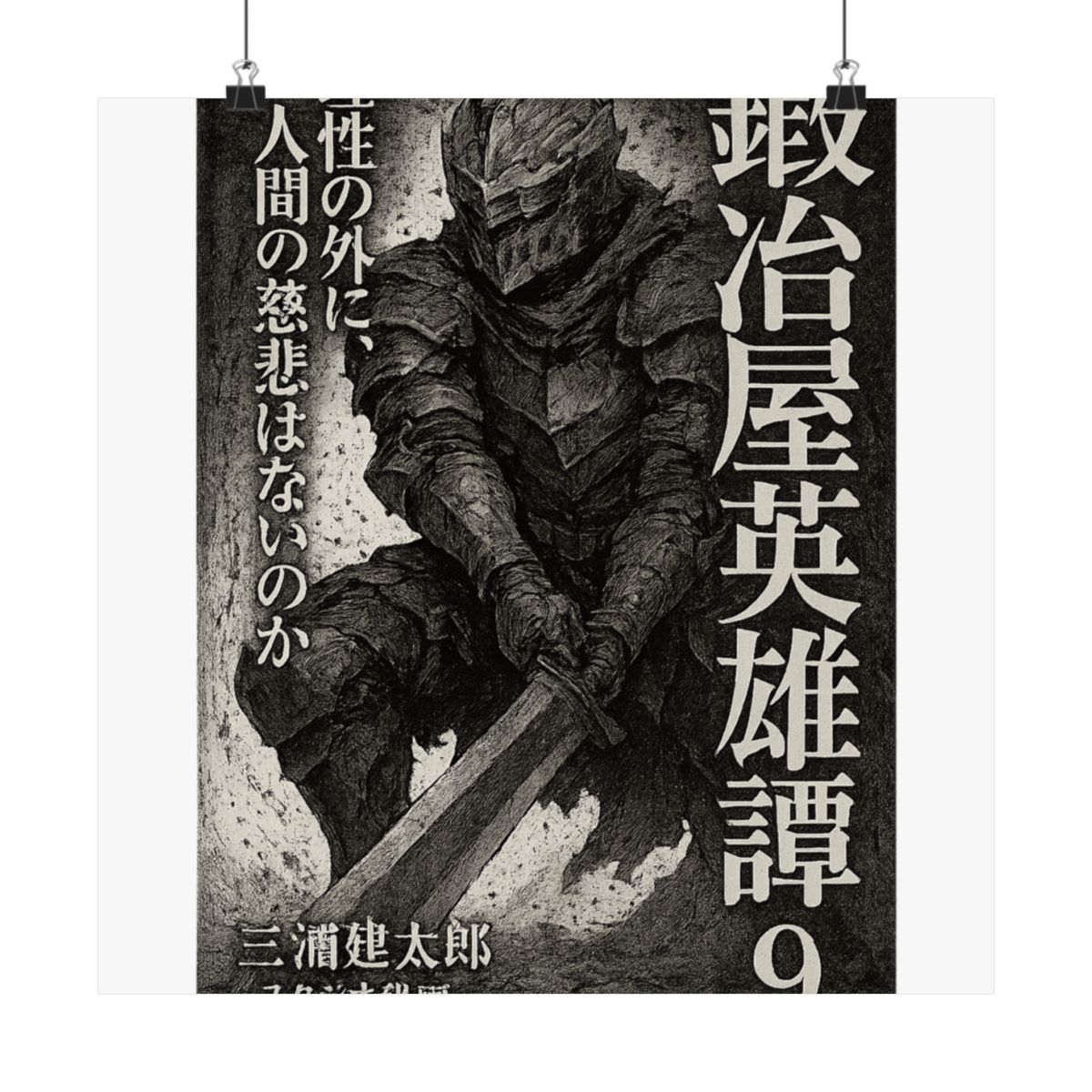 Skull Knight Berserk Anime Poster | Vintage Minimalist Wall Art Print - alternate angle 4, merchandise