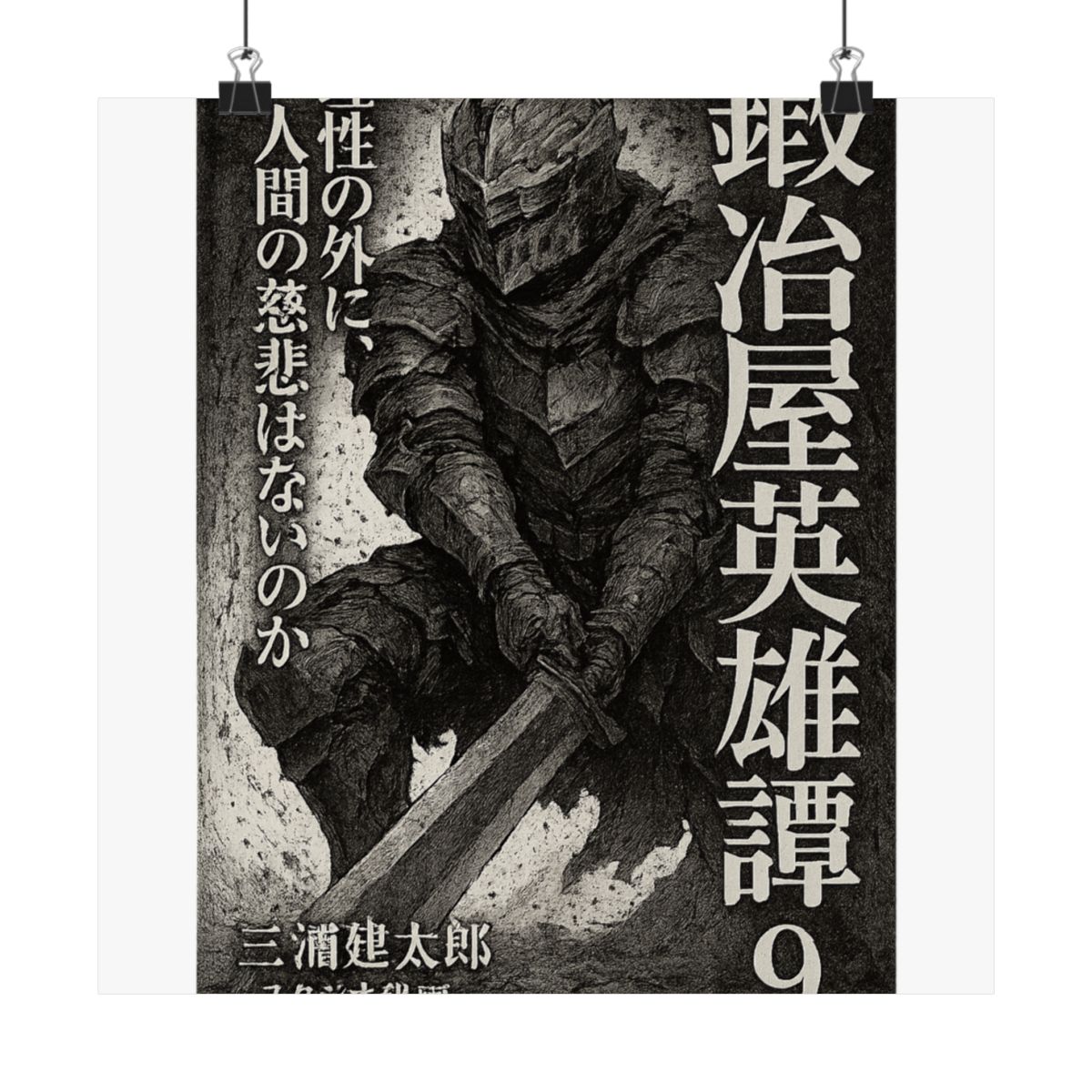Skull Knight Berserk Anime Poster | Vintage Minimalist Wall Art Print - alternate angle 1, merchandise