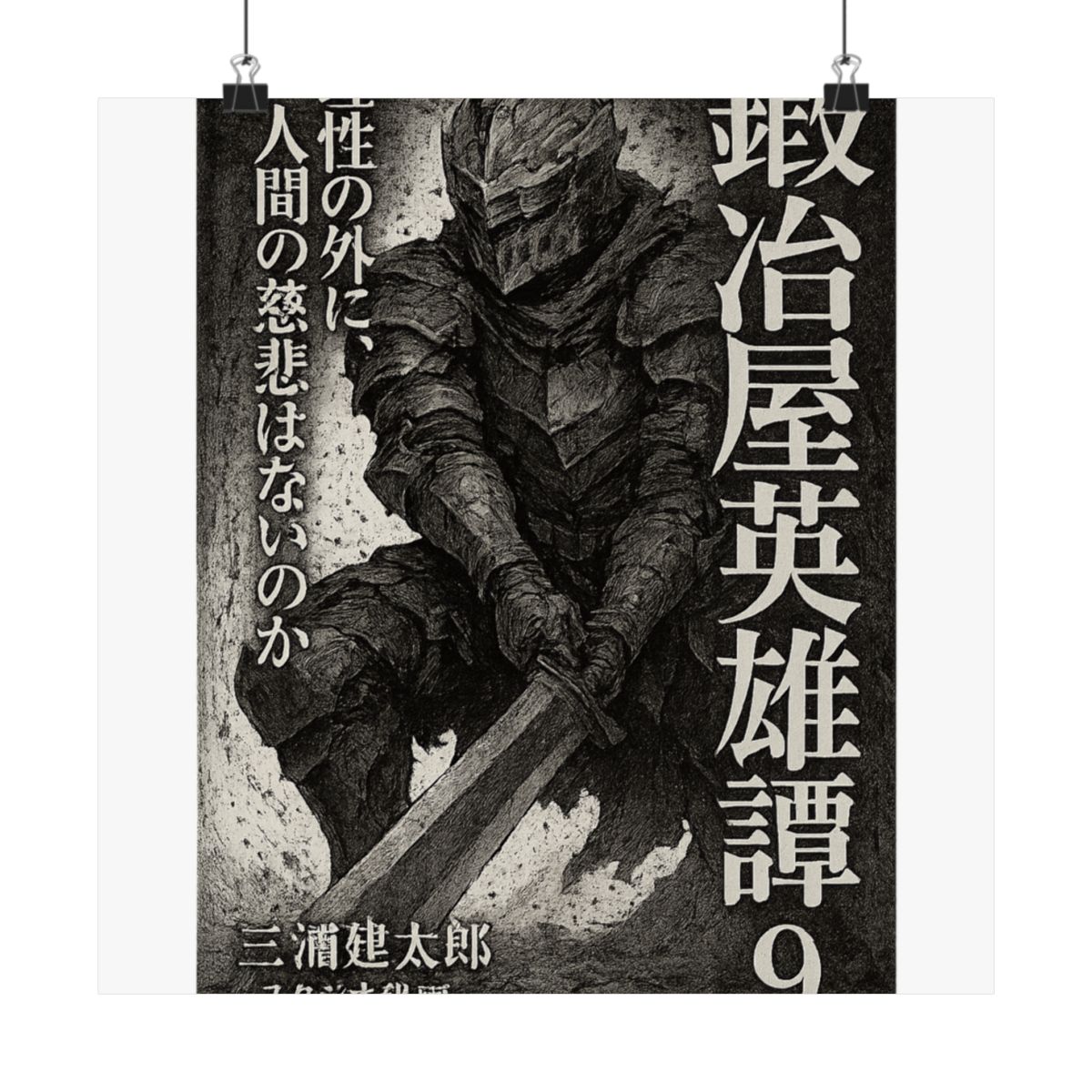 Skull Knight Berserk Anime Poster | Vintage Minimalist Wall Art Print - alternate angle 2, merchandise