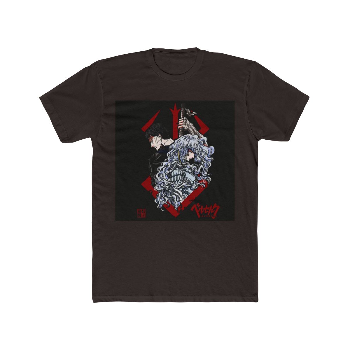 Berserk T Shirt - Anime/Manga Black and Red Design - alternate angle 2, merchandise