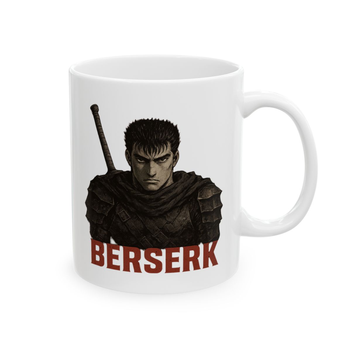 Guts Dragonslayer Berserk Glare | Berserk Mug, Guts Coffee Cup, Anime Fan Gift - Official Mugs & Drinkware merchandise