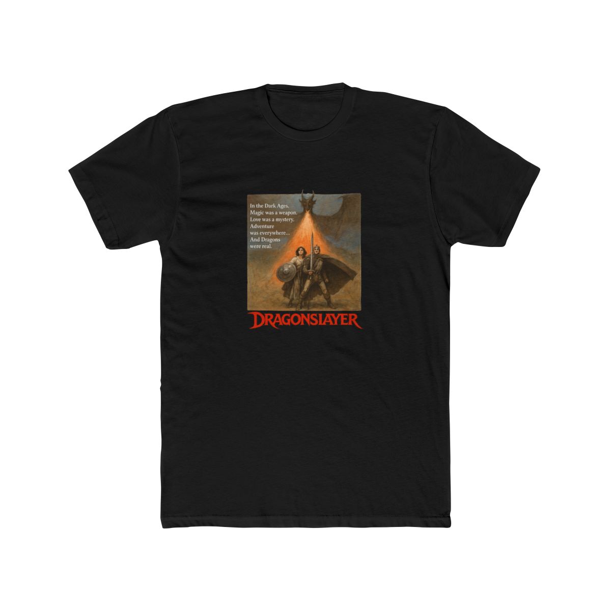 Epic Dragonslayer Fantasy Warrior T Shirt - alternate angle 3, merchandise