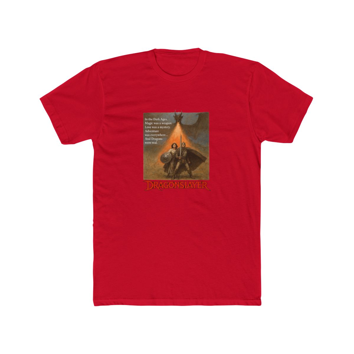 Epic Dragonslayer Fantasy Warrior T Shirt - alternate angle 3, merchandise