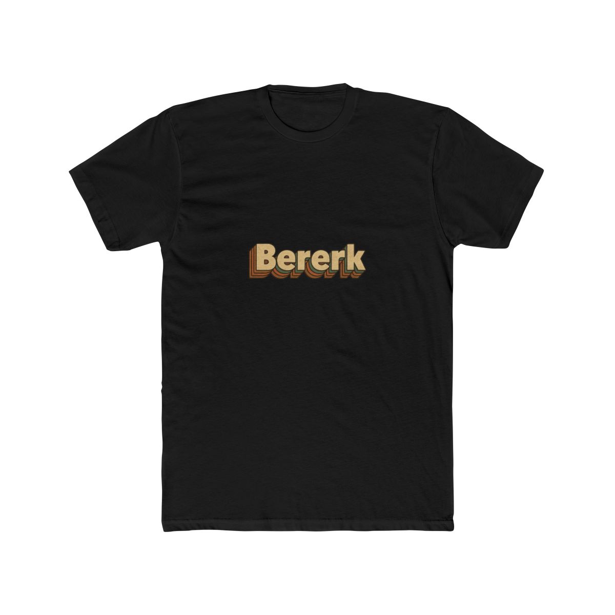 Berserk Vintage 70s Rainbow Typography T Shirt