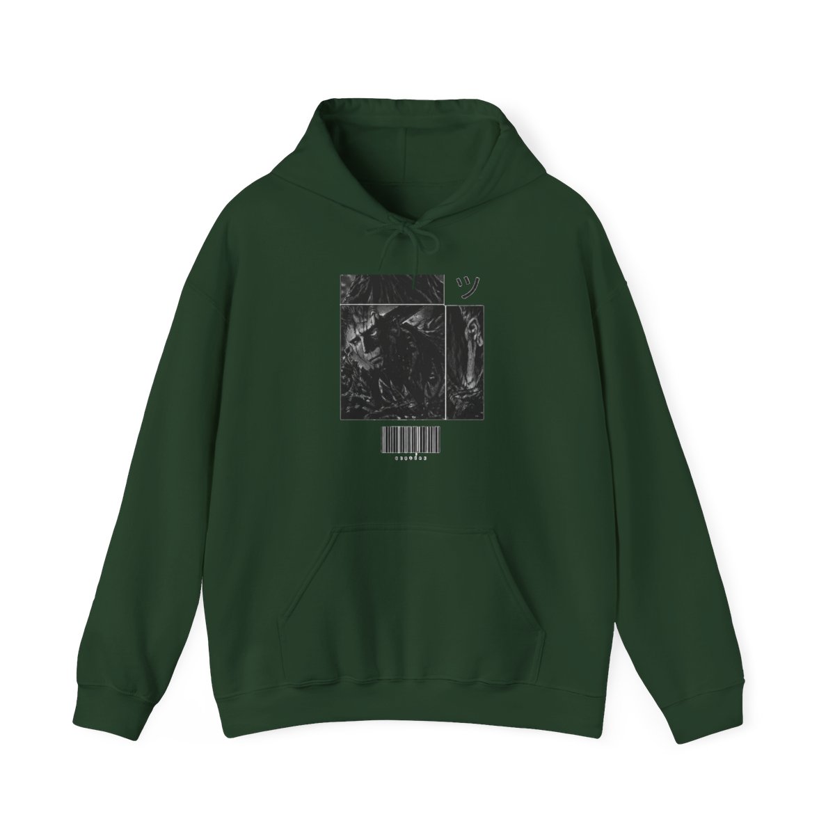 Berserk Guts Fierce Portrait Anime Hoodie - Manga Warrior Gift - alternate angle 4, merchandise