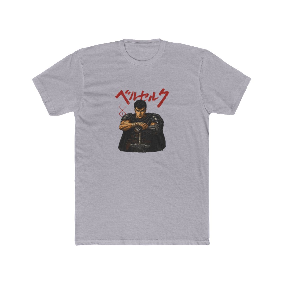 Berserk Guts Black Swordsman Vintage Manga T Shirt - Dark Fantasy Gift