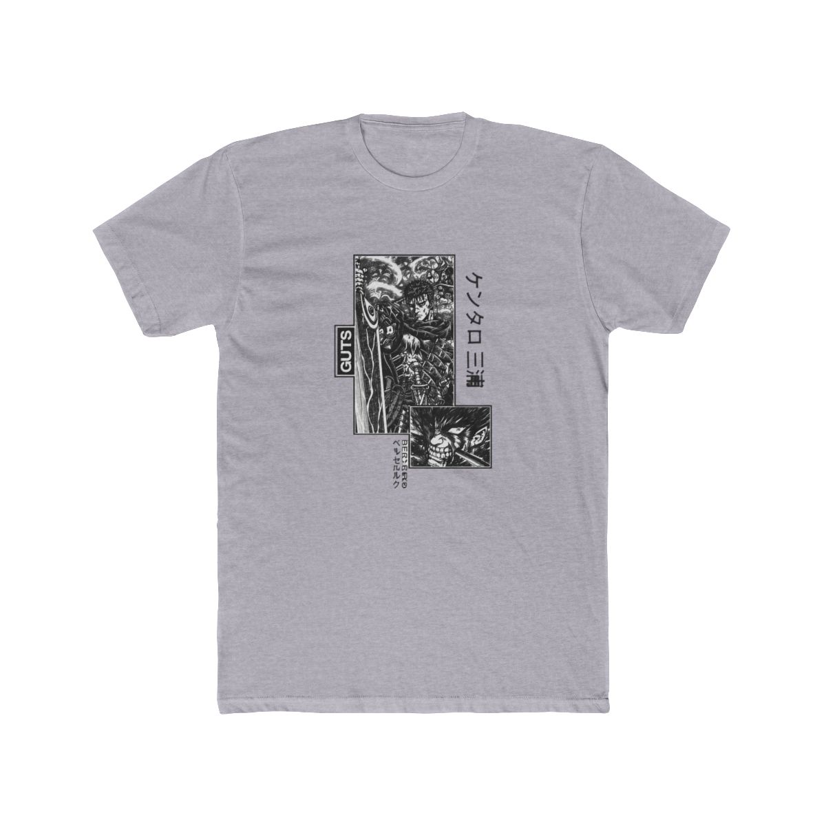 Berserk Guts Acid Wash Oversize T Shirt - Anime Manga Warrior Fan Gift - alternate angle 5, merchandise