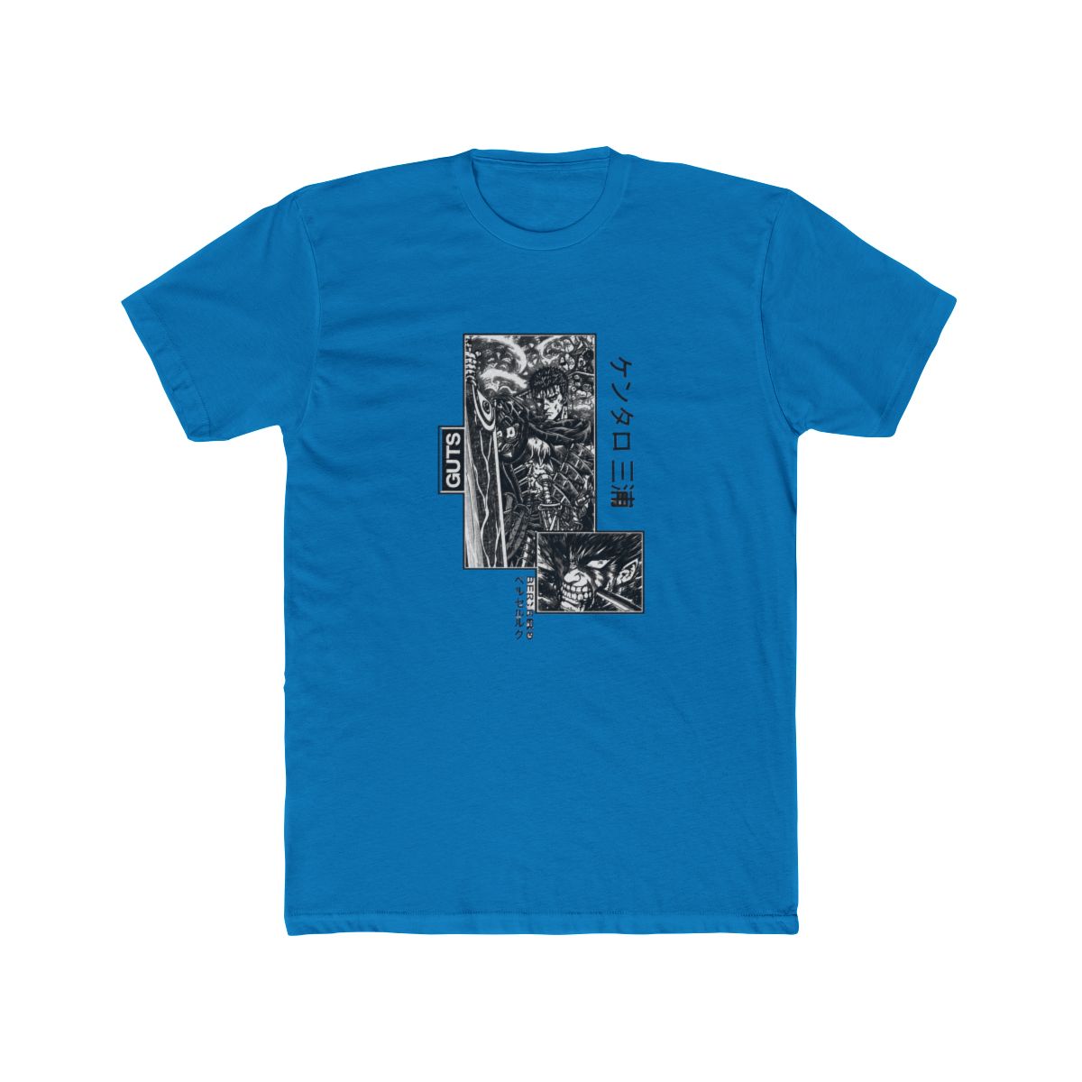 Berserk Guts Acid Wash Oversize T Shirt - Anime Manga Warrior Fan Gift