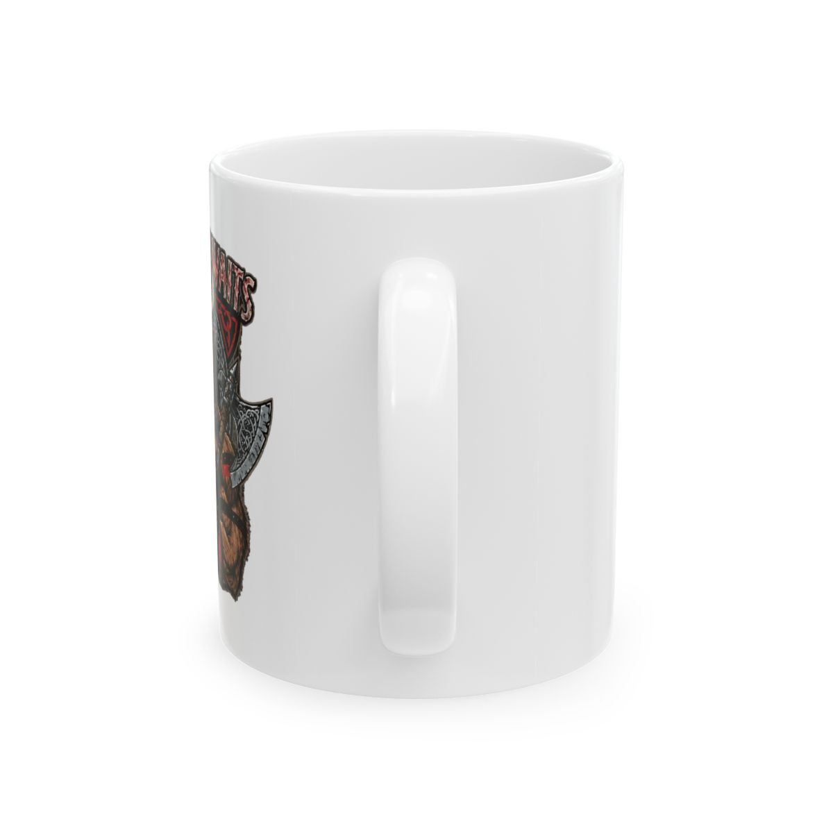 Valhalla Awaits Viking Berserker Warrior Bear Mug - Norse Gamer Gift - alternate angle 3, merchandise
