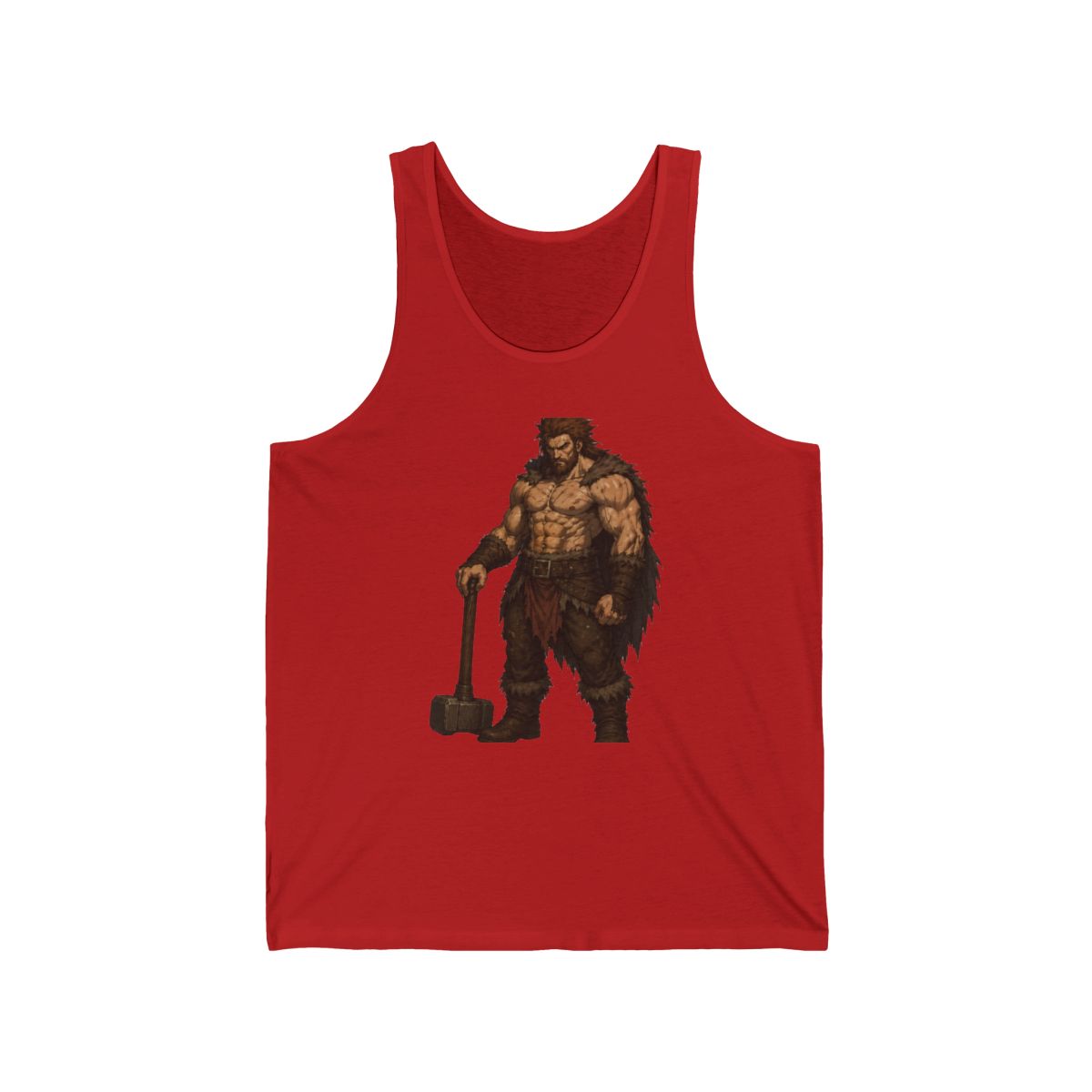 Last Berserker Tank Top - Epic Viking Warrior Design - alternate angle 3, merchandise