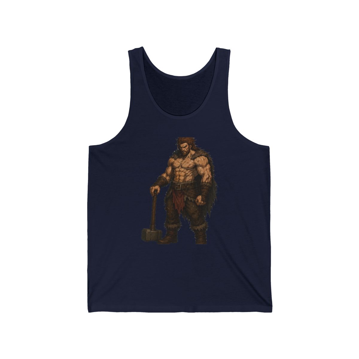 Last Berserker Tank Top - Epic Viking Warrior Design - alternate angle 2, merchandise