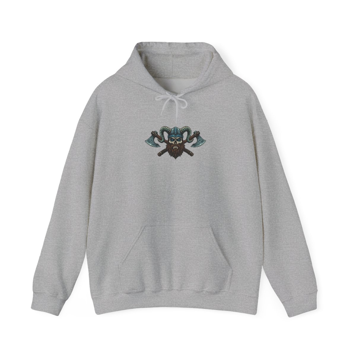 Viking Berserker Skull Valhalla Runes Hoodie - Warrior Gift
