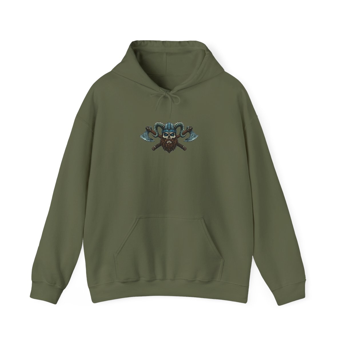 Viking Berserker Skull Valhalla Runes Hoodie - Warrior Gift - alternate angle 4, merchandise