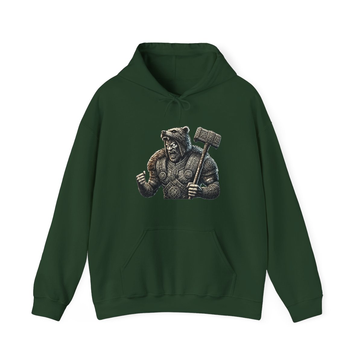 Viking Berserker Two-Tone Hoodie - Norse Warrior Gear - alternate angle 5, merchandise
