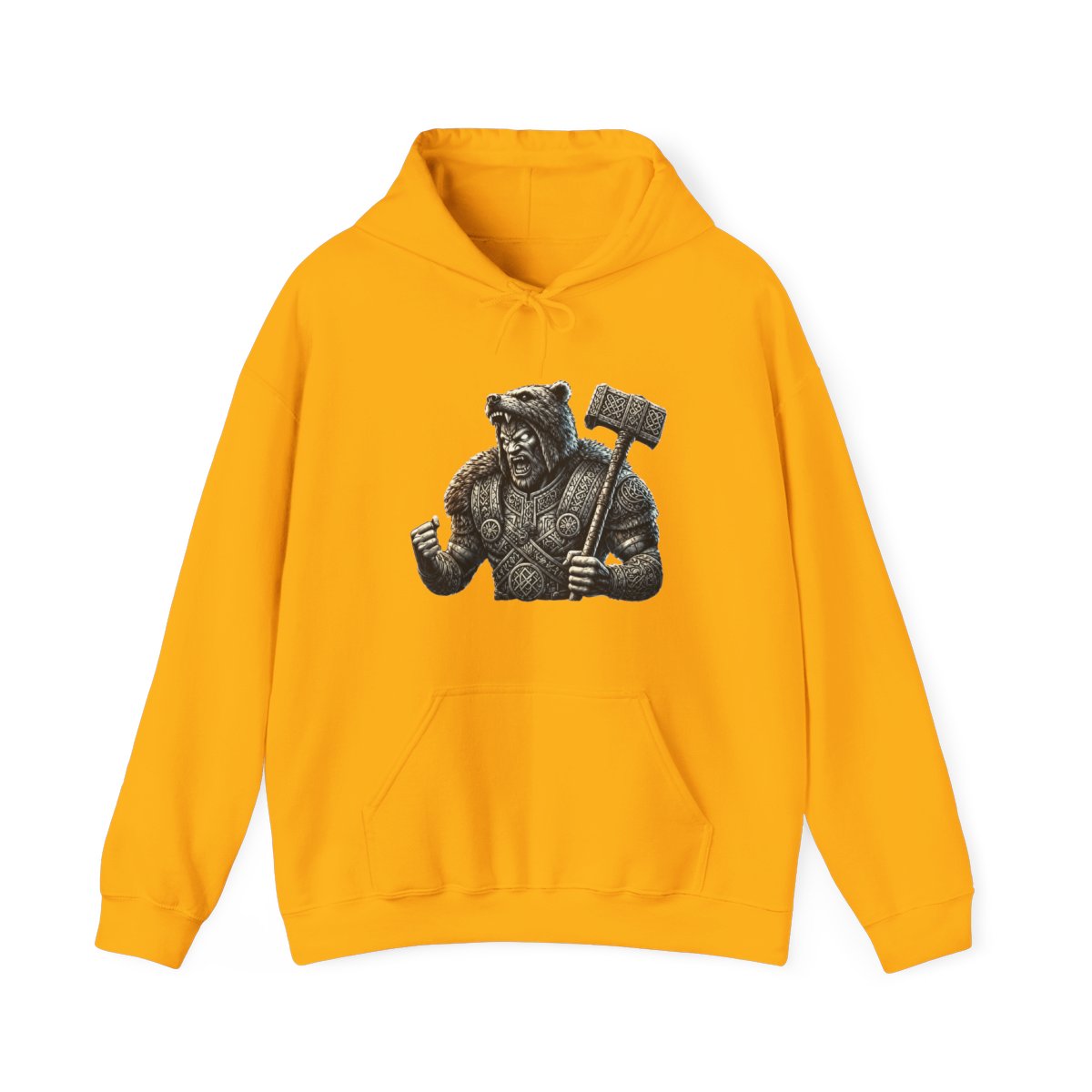 Viking Berserker Two-Tone Hoodie - Norse Warrior Gear - alternate angle 2, merchandise