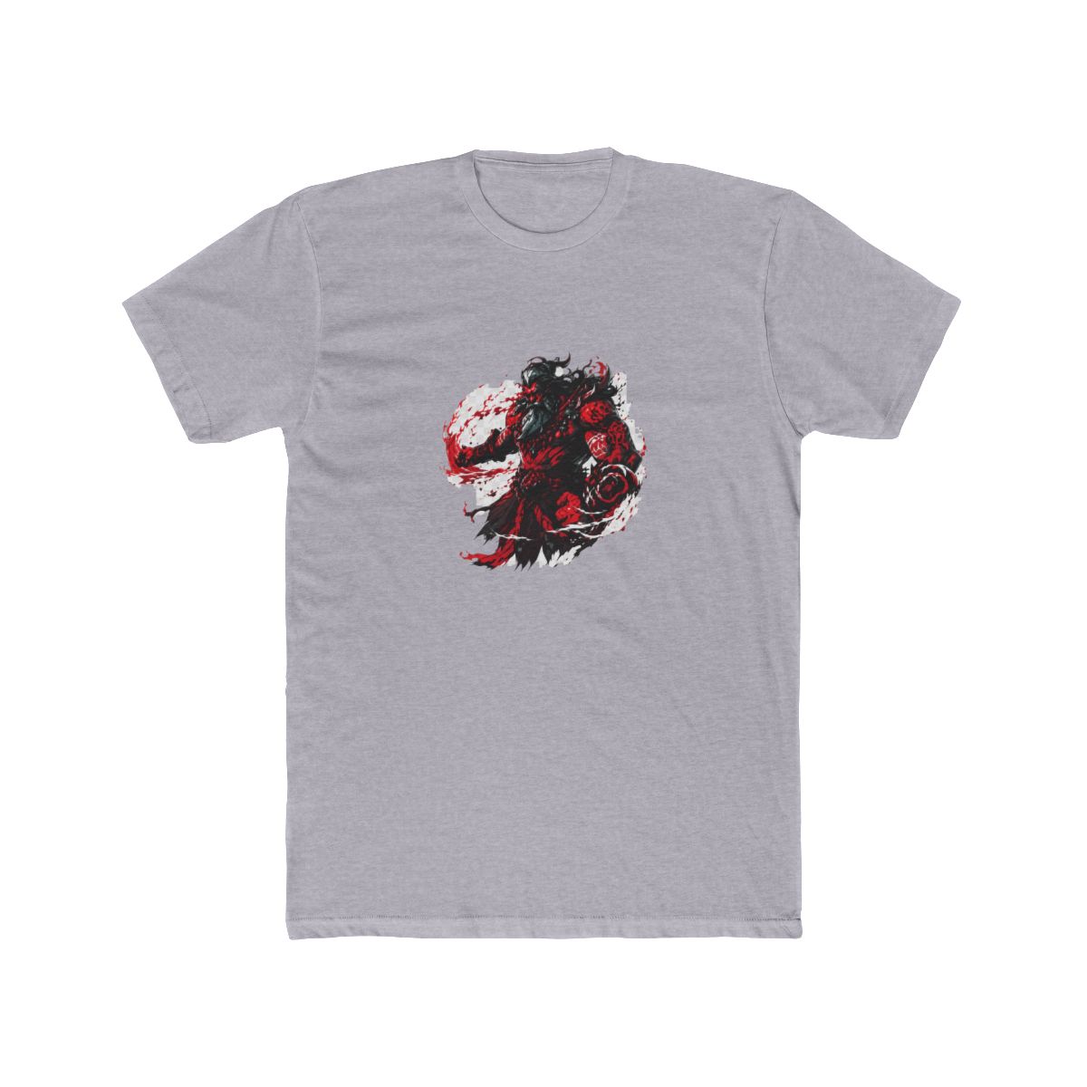 Crimson Berserker Monkey Warrior T Shirt - Fantasy Gamer Gift - alternate angle 3, merchandise