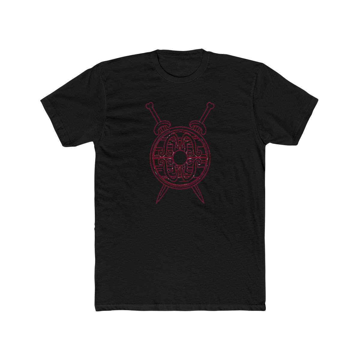 Viking Berserker Shield Swords Nordic T Shirt - alternate angle 3, merchandise
