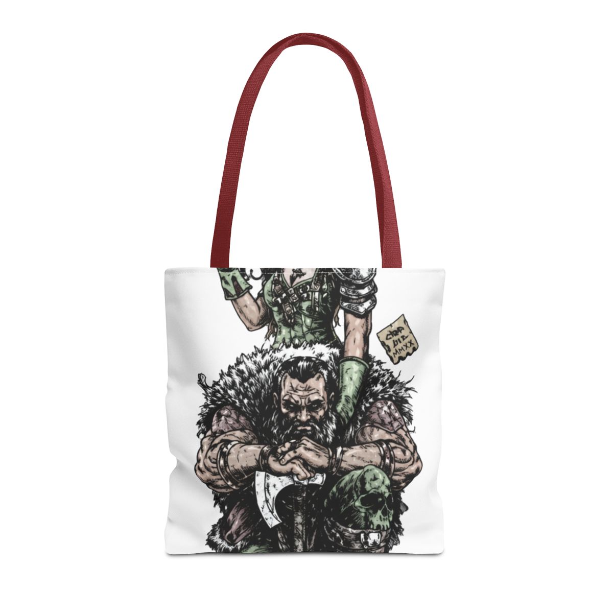 Huntress Berserker Vanguard Fantasy Bags | Bold Reusable Shopping Bag - alternate angle 5, merchandise