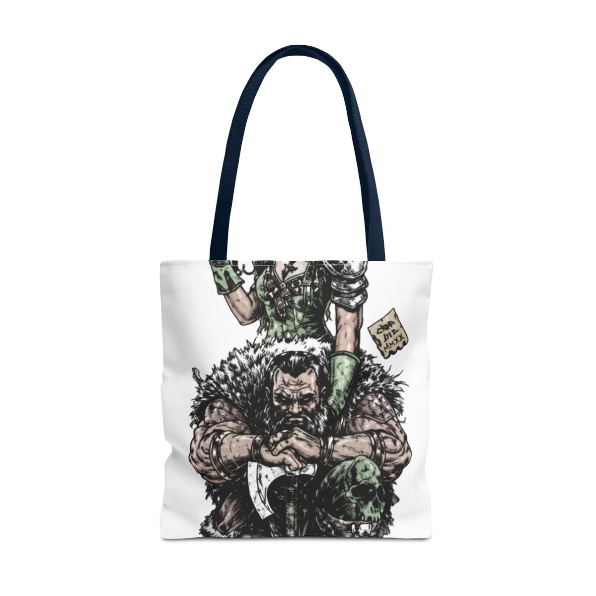 Huntress Berserker Vanguard Fantasy Bags | Bold Reusable Shopping Bag - alternate angle 2, merchandise