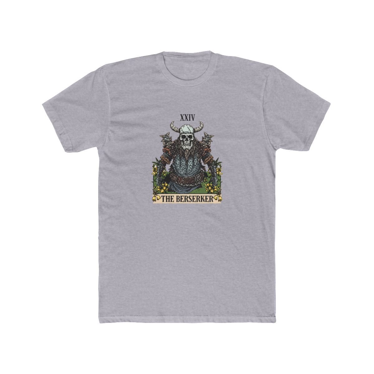 Funny Viking Berserker Tarot Card Baseball T Shirt - Warrior Gift - alternate angle 5, merchandise