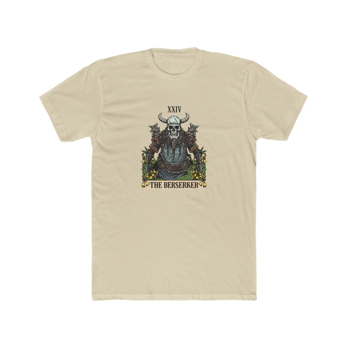 Funny Viking Berserker Tarot Card Baseball T Shirt - Warrior Gift - alternate angle 4, merchandise