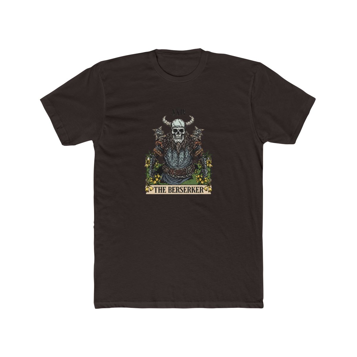 Funny Viking Berserker Tarot Card Baseball T Shirt - Warrior Gift - alternate angle 2, merchandise
