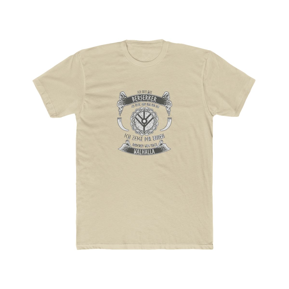 Vikings and Beer Funny Berserker T Shirt - Norse Humor Gift - alternate angle 4, merchandise