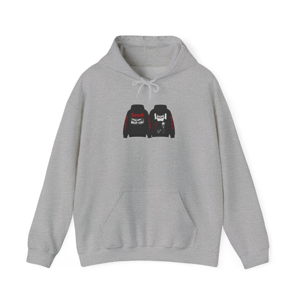 Berserk Guts Vintage Acid Wash Anime Hoodie - Warrior Fan Gear