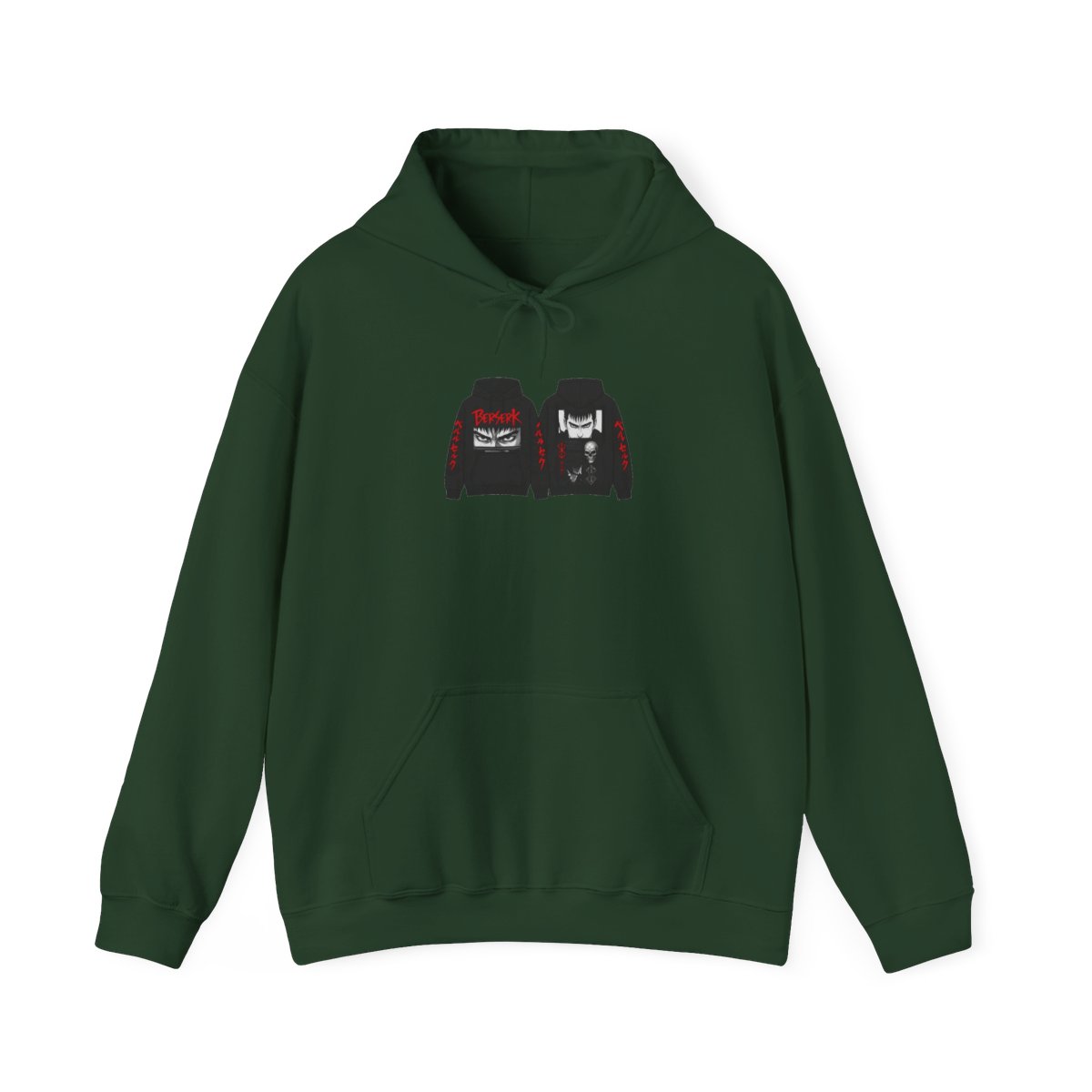 Berserk Guts Vintage Acid Wash Anime Hoodie - Warrior Fan Gear - alternate angle 4, merchandise