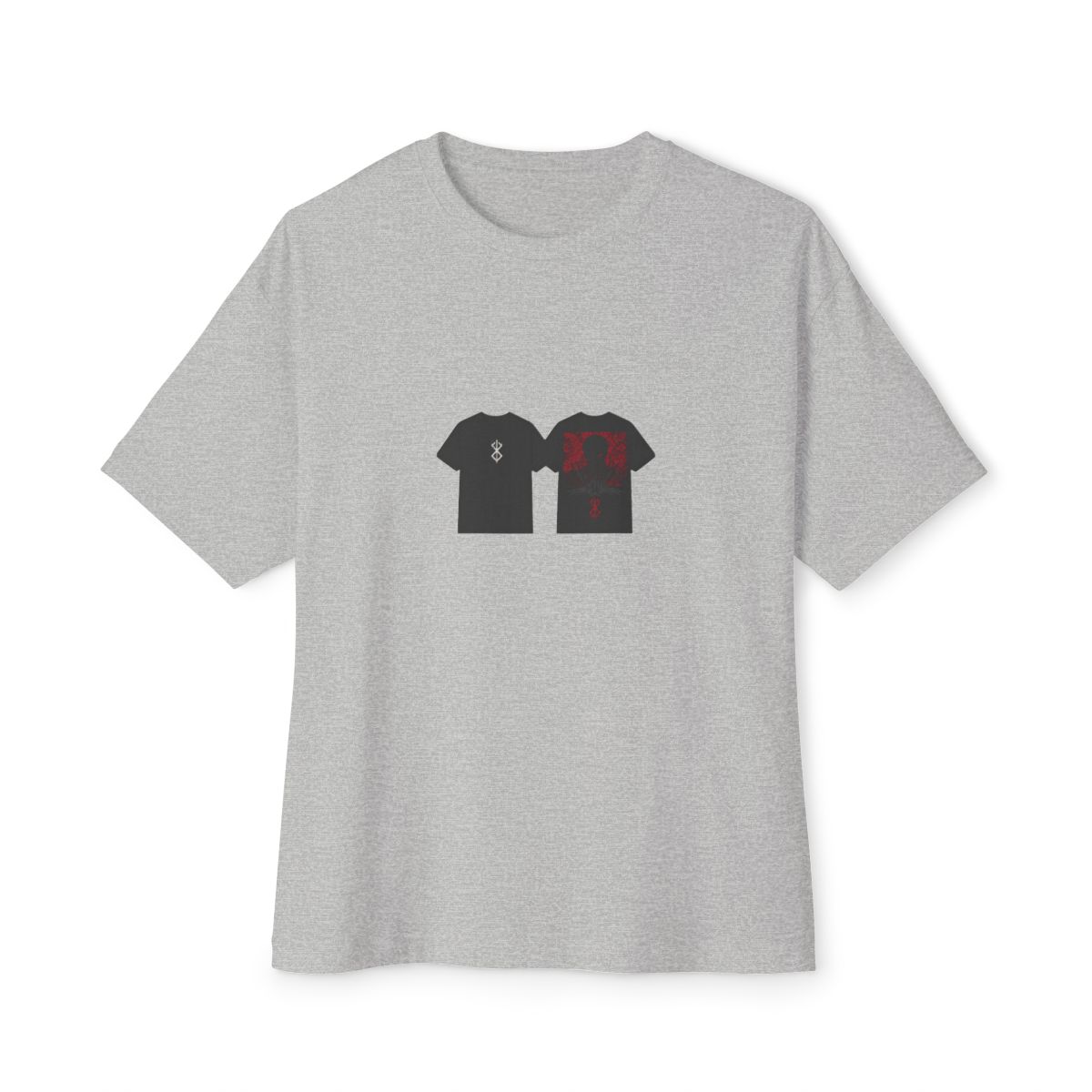 Berserk Guts Black Swordsman Oversized T-Shirt - Anime Manga Fan Gift - alternate angle 5, merchandise
