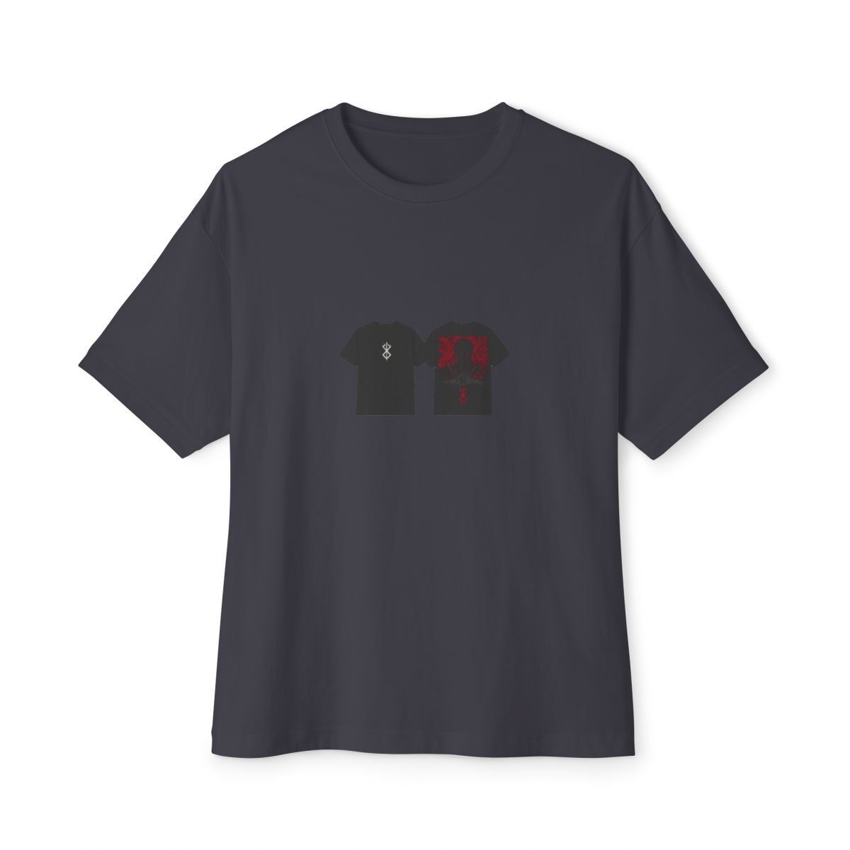 Berserk Guts Black Swordsman Oversized T-Shirt - Anime Manga Fan Gift - alternate angle 4, merchandise
