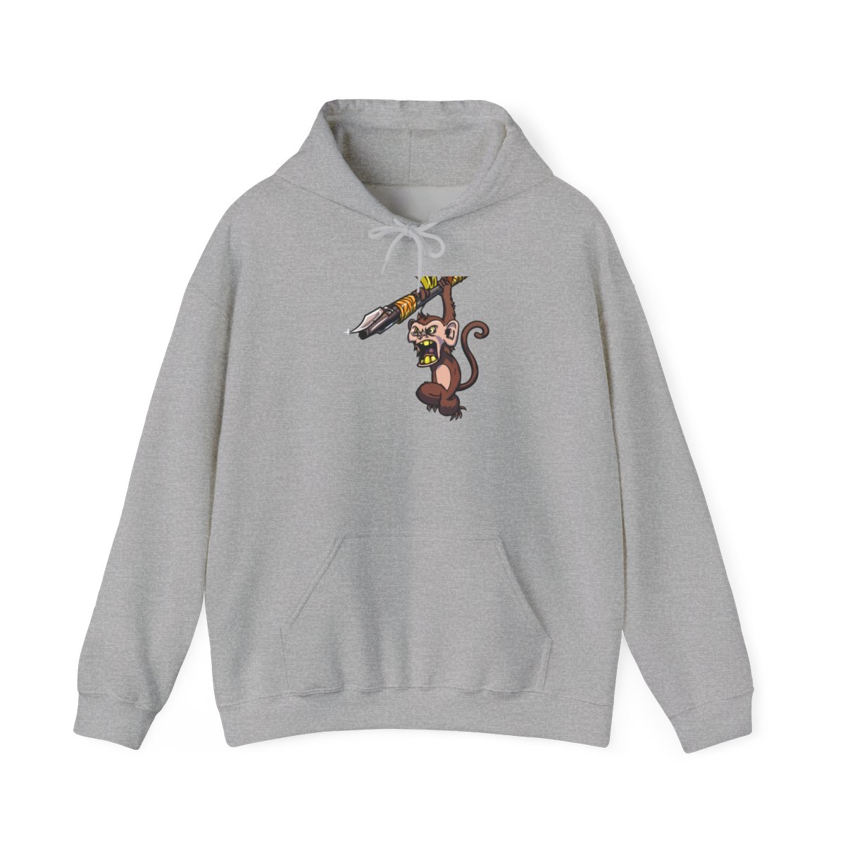 Berserk AK47 Monkey Two-Tone Hoodie - Wild Streetwear Essential