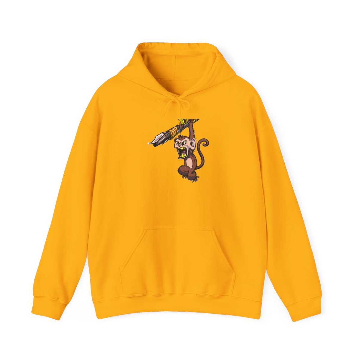 Berserk AK47 Monkey Two-Tone Hoodie - Wild Streetwear Essential