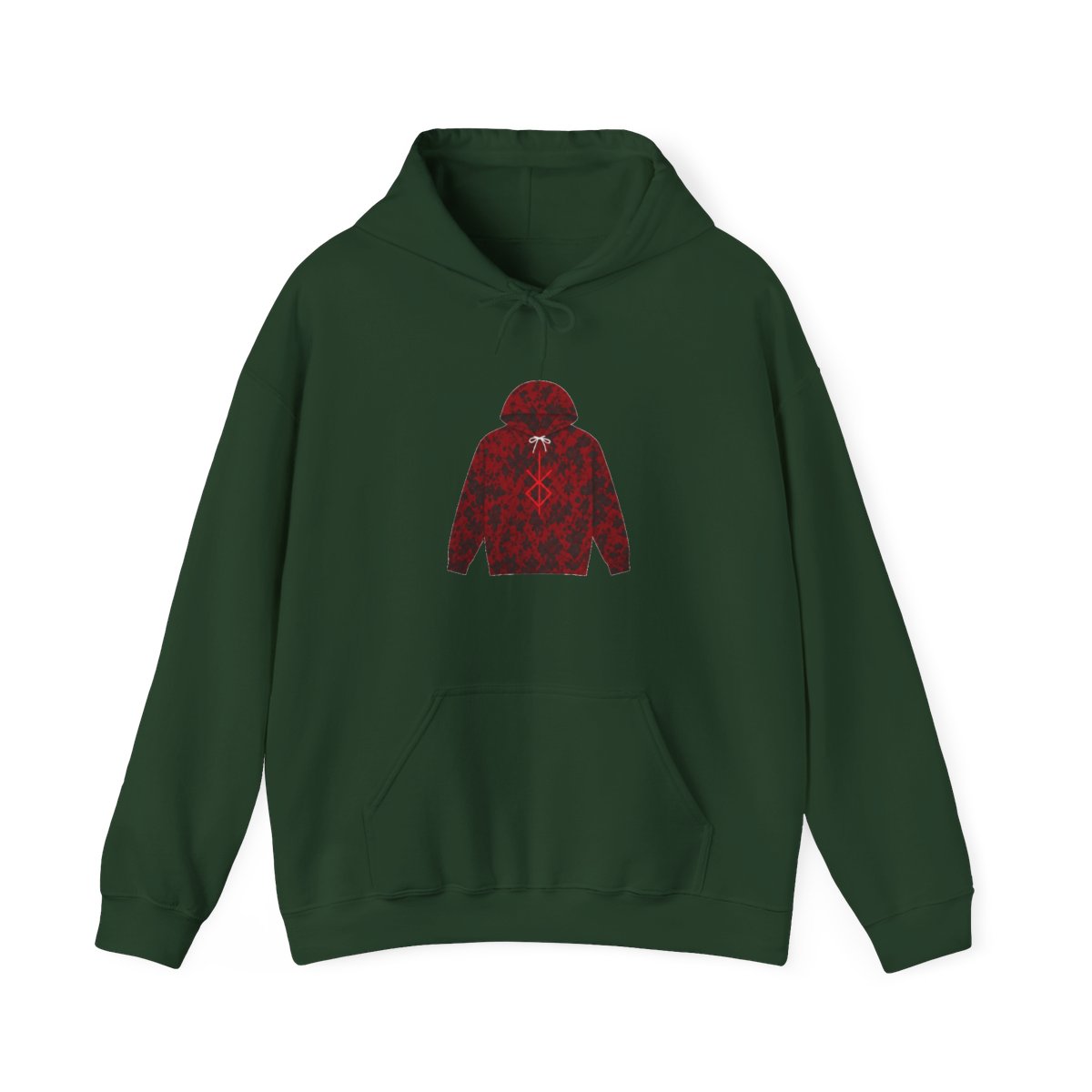Brand of Sacrifice Red Acid Wash Hoodie - Deathcore Mosh Pit Gear - alternate angle 5, merchandise