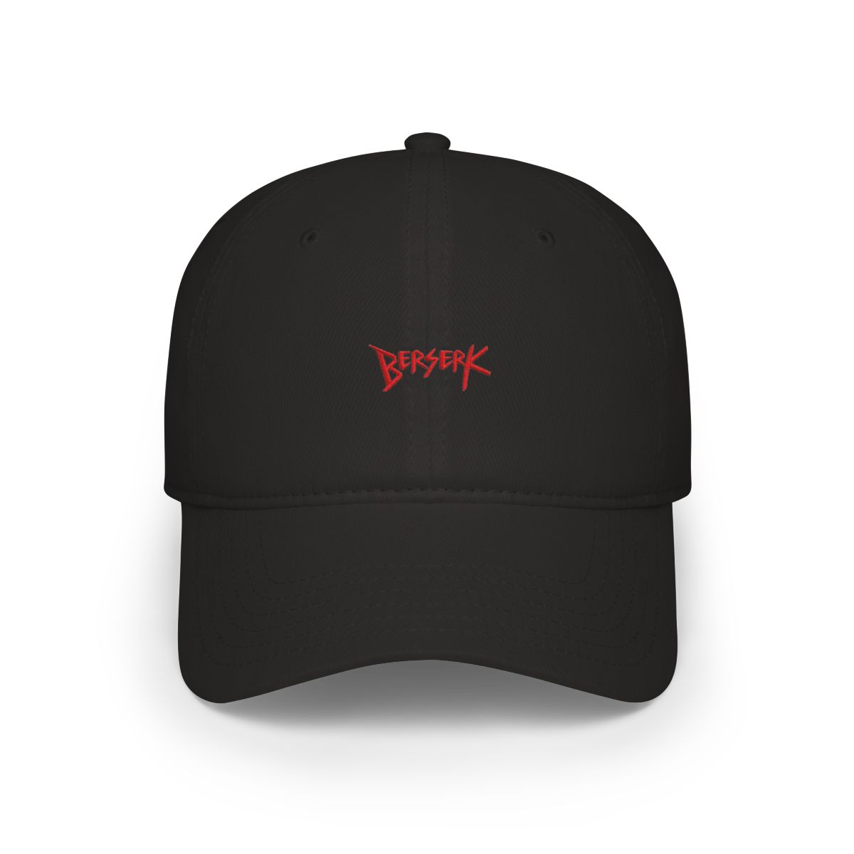 Berserk Charcoal Baseball Word Curved Hat - alternate angle 2, merchandise